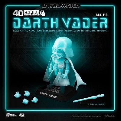 Star Wars Egg Attack Action Figure Darth Vader Glow In The Dark Ver. 16 cm