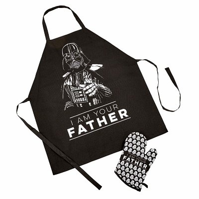 Star Wars Fathers Day Apron & Oven Glove Set I Am Your Father --- DAMAGED PACKAGING