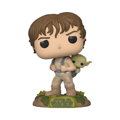 Star Wars POP! Movies Vinyl Figure Training Luke with Yoda 9 cm