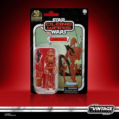 Star Wars The Clone Wars Vintage Collection Action Figure 2022 Battle Droid 10 cm