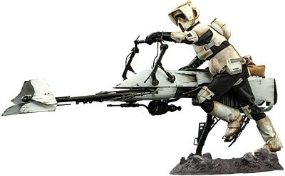 Star Wars The Mandalorian Action Figure 1/6 Scout Trooper & Speeder Bike 30 cm