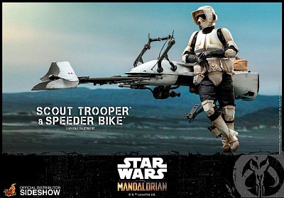 Star Wars The Mandalorian Action Figure 1/6 Scout Trooper & Speeder Bike 30 cm