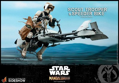 Star Wars The Mandalorian Action Figure 1/6 Scout Trooper & Speeder Bike 30 cm