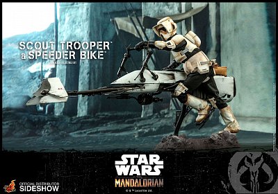 Star Wars The Mandalorian Action Figure 1/6 Scout Trooper & Speeder Bike 30 cm