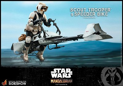 Star Wars The Mandalorian Action Figure 1/6 Scout Trooper & Speeder Bike 30 cm - Damaged packaging