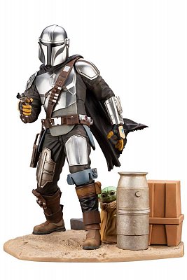 Star Wars The Mandalorian ARTFX Statue 1/7 Mandalorian & The Child 26 cm