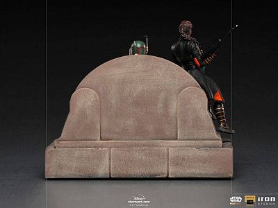 Star Wars The Mandalorian Deluxe Art Scale Statue 1/10 Boba Fett & Fennec on Throne 23 cm