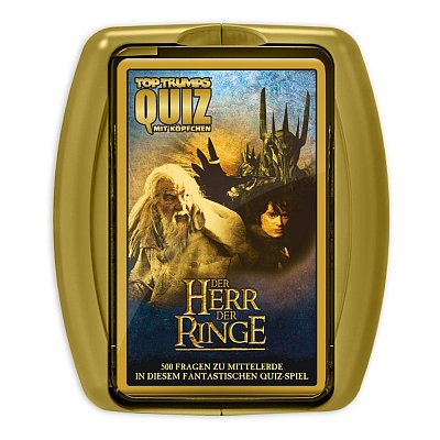 The Lord of the Rings Card Game Top Trumps Quiz in Metal box  *German Version*