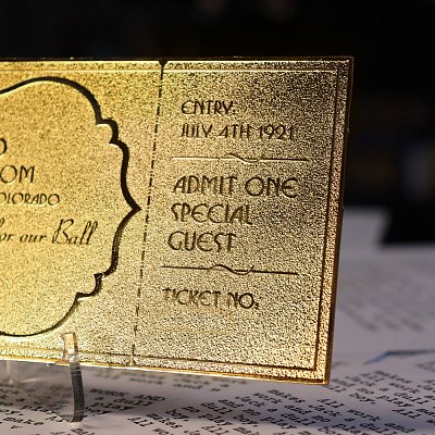 The Shining Replica Gyrosphere Collectible Ticket (gold plated)