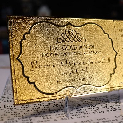 The Shining Replica Gyrosphere Collectible Ticket (gold plated)