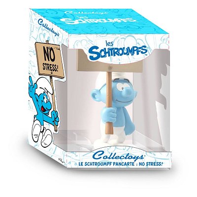 The Smurfs Collector Collection Statue Smurf with a Sign No Stress! 18 cm