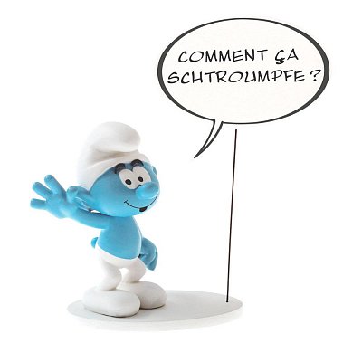 The Smurfs Collectoys Comics Speech Statue Smurf 22 cm *French Version*