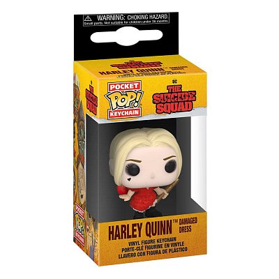 The Suicide Squad Pocket POP! Vinyl Keychains 4 cm Harley Quinn (Damaged Dress) Display (12)