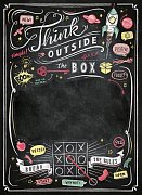 Think Outside The Box Blackboard Puzzle