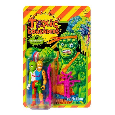 Toxic Crusaders ReAction Action Figure Wave 1 Headbanger 10 cm --- DAMAGED PACKAGING