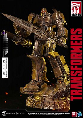 Transformers: G1 Statue Megatron Antique Gold 60 cm