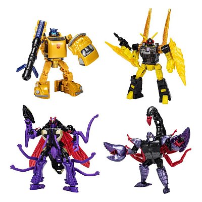 Transformers Generations Legacy Buzzworthy Bumblebee Action Figure 4-Pack Creatures Collide