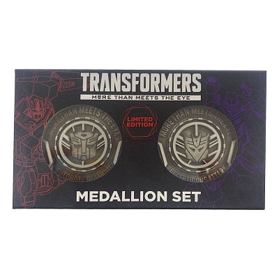 Transformers Medallion Set Autobots & Decepticons Limited Edition