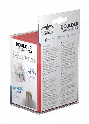 Ultimate Guard Boulder&trade; Deck Case 80+ Standard Size Ruby