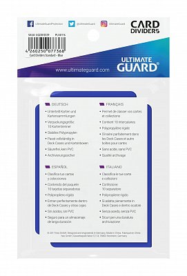 Ultimate Guard Card Dividers Standard Size Blue (10)