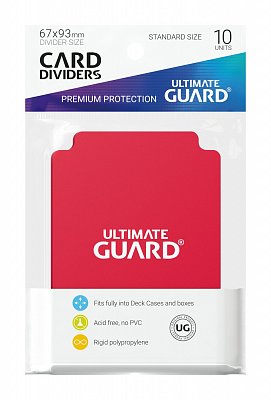 Ultimate Guard Card Dividers Standard Size Red (10)