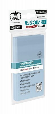 Ultimate Guard Precise-Fit Sleeves Resealable Standard Size Transparent (100)