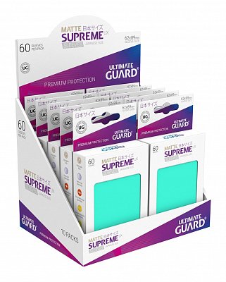 Ultimate Guard Supreme UX Sleeves Japanese Size Matte Turquoise (60)