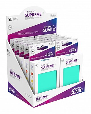 Ultimate Guard Supreme UX Sleeves Japanese Size Turquoise (60)