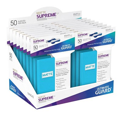 Ultimate Guard Supreme UX Sleeves Standard Size Matte Light Blue (50)