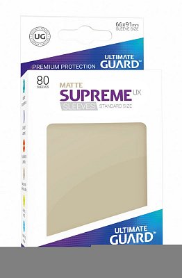 Ultimate Guard Supreme UX Sleeves Standard Size Matte Sand (80)