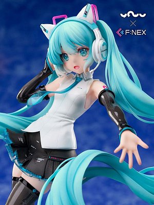 Vocaloid PVC Statue 1/7 Miku Hatsune Cat Ear Headphone Ver. 25 cm