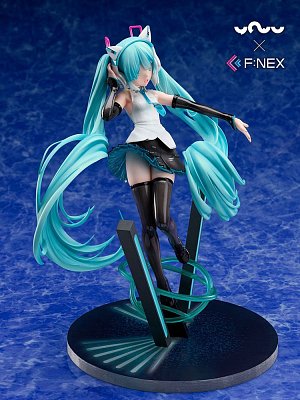 Vocaloid PVC Statue 1/7 Miku Hatsune Cat Ear Headphone Ver. 25 cm