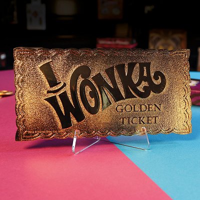 Willy Wonka & the Chocolate Factory Replica Mini Golden Ticket