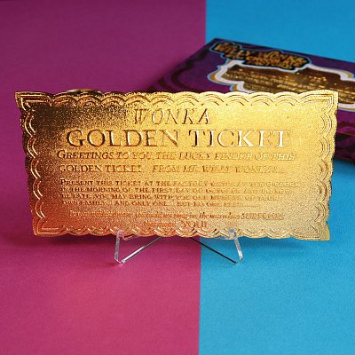 Willy Wonka & the Chocolate Factory Replica Mini Golden Ticket
