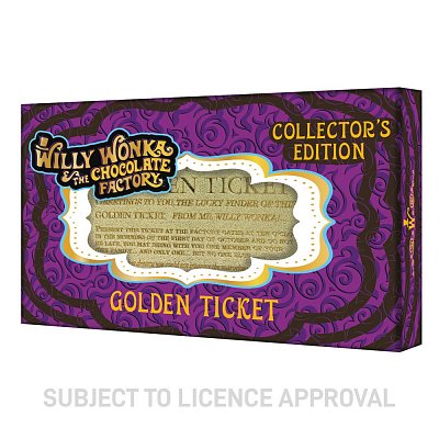 Willy Wonka & the Chocolate Factory Replica Mini Golden Ticket