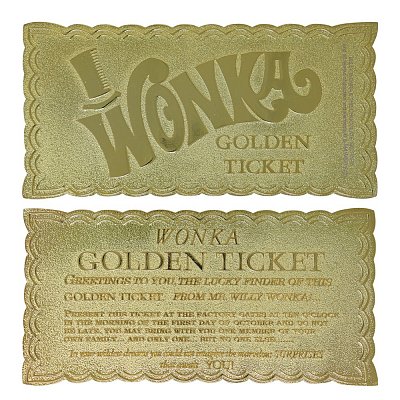 Willy Wonka & the Chocolate Factory Replica Mini Golden Ticket