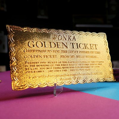 Willy Wonka & the Chocolate Factory Replica Mini Golden Ticket