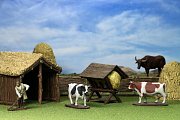 WizKids 4D Settings: Medieval Farmer --- DAMAGED PACKAGING