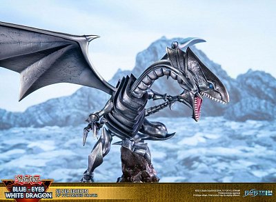 Yu-Gi-Oh! PVC Statue Blue-Eyes White Dragon Silver Edition 35 cm