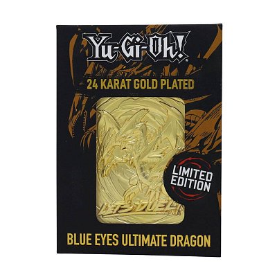 Yu-Gi-Oh! Replica Card Blue Eyes Ultimate Dragon (gold plated)