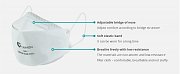 LAI AN ZHI Respiratory Mask KN95 (GB2626-2006) YX011 (25 Pieces)