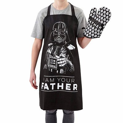 Star Wars Fathers Day Apron & Oven Glove Set I Am Your Father --- DAMAGED PACKAGING