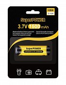 SuperPOWER 18500 lithium-ion re-chargable battery 1500 mAh -3,7 V (protected)