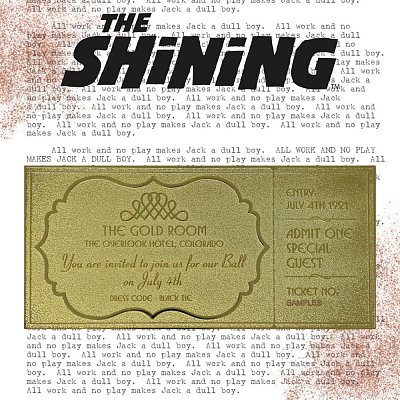 The Shining Replica Gyrosphere Collectible Ticket (gold plated)