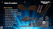 WarLock&trade; Tiles: Stairs & Ladders --- DAMAGED PACKAGING
