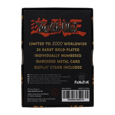 Yu-Gi-Oh! Replica Card Summoned Skull (gold plated)